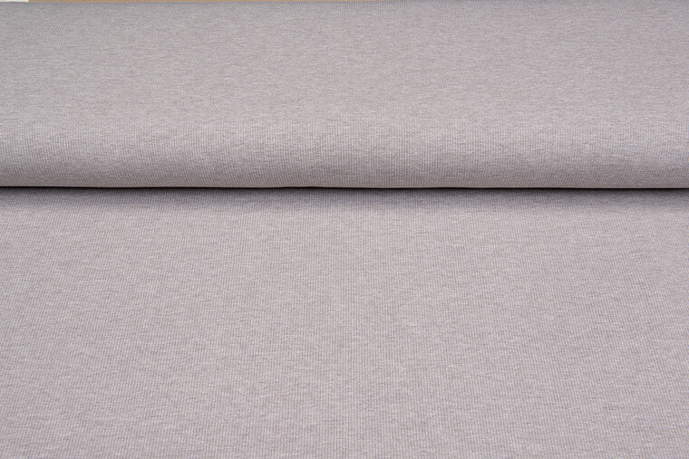 Rib jersey zand-taupe