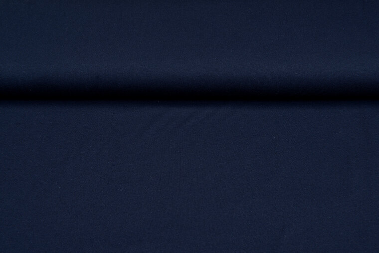 Basic Katoenen Tricot donkerblauw
