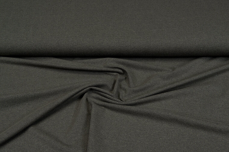 Basic Katoenen Tricot legergroen