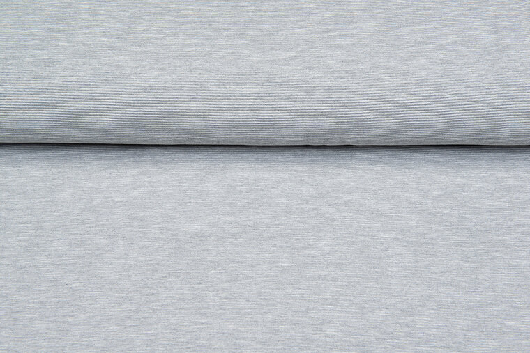 Ottoman Rib jersey grijs