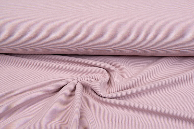 Ottoman Rib jersey oudroze