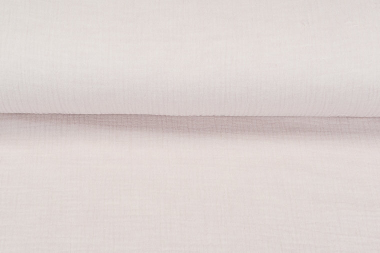 Katoenen Mousseline melange baby roze