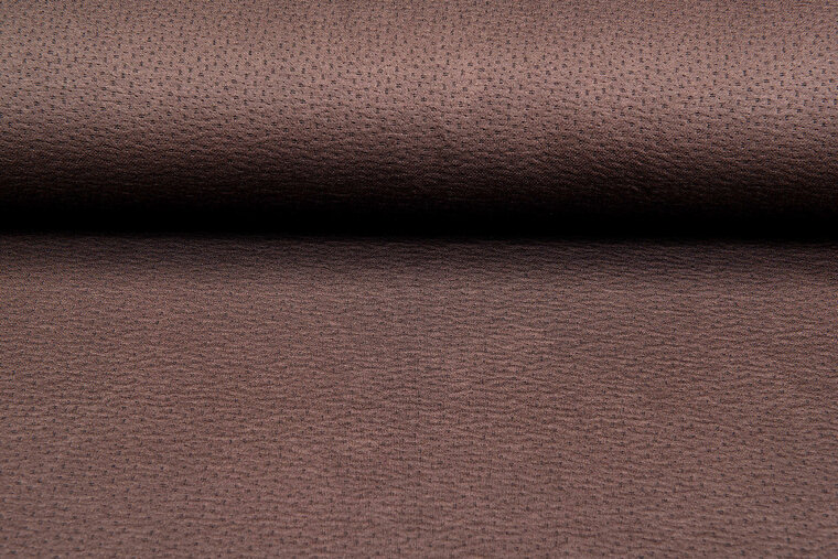 Gebreide Jacquard stof little dots bruin