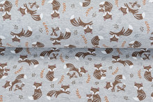 Alpenfleece bedrukt glitter AG65 Fam Fox