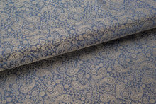 Voeringstof jacquard small Paisley VO94 paars-rosegoud