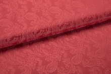 Voeringstof jacquard Paisley VO72 donkerrood