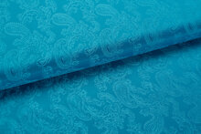 Voeringstof jacquard Paisley VO73 aqua