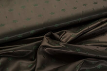 Voeringstof jacquard kronen VO12 bronze-groen