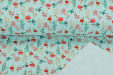 Alpenfleece bedrukt butterfly flowers NA593