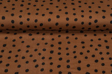 Katoenen Mousseline bedrukt glad dots