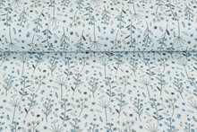Katoenen Mousseline bedrukt flower