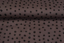 Katoenen Mousseline bedrukt glad dots