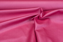 Kunstleer metallic roze