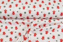 Katoen Poplin bedrukt kerst JS360