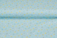 Katoen Poplin bedrukt little flower mint