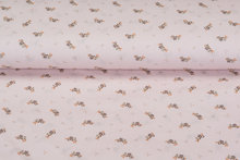 Katoen Poplin bedrukt kameleon oud roze