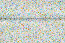 Katoen Poplin bedrukt summer flower blauw-paars
