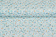 Katoen Poplin bedrukt firework mint