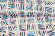 Katoenen Mousseline bedrukt Little Stripes