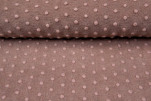 Boiled wool fluffy effen dots pastel roze