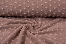 Boiled wool fluffy effen dots pastel roze