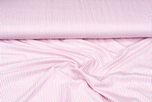 Viscose jersey bedrukt stripes wit-roze