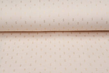 Katoenen mousseline bedrukt Foil Rectangle beige-goud