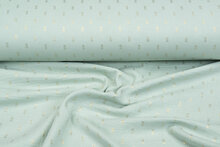 Katoenen mousseline bedrukt Foil Rectangle mint-goud