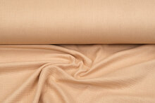 Katoenen mousseline bedrukt Foil Stripes donkerbeige-goud