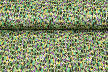 Viscose bedrukt camo watercolor pique groen