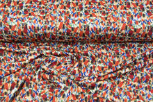 Viscose bedrukt camo watercolor pique roest-rood