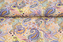 Viscose bedrukt dicrispy paisley poplin stretch
