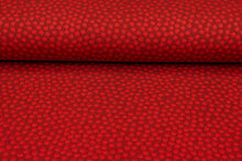 Gebreide stof dots donkerrood-rood