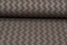 Gebreide stof zigzag brons