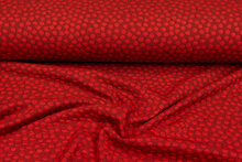 Gebreide Jacquard stof dots donkerrood-rood