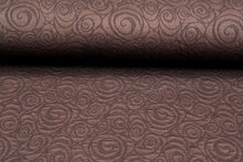 Gebreide stof retro twill bruin