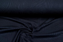 Gebreide stof retro stripes donkerblauw