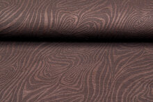 Gebreide stof retro stripes bruin