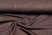 Gebreide stof retro stripes bruin
