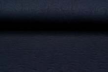 Gebreide stof retro twill zwart