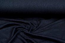 Gebreide stof retro twill zwart