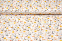 Katoenen Tricot digitaal bedrukt sweet chicken