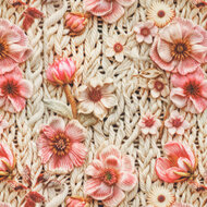Alpenfleece bedrukt rope with flowers 1