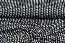 Gebreide Jacquard stof zwart-grijs