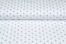 Katoenen Tricot bedrukt mini koala ecru - blauw