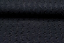 Gebreide Jacquard stof zigzag zwart