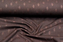Gebreide Jacquard stof dots bruin