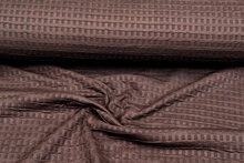 Gebreide Jacquard stof wafel bruin