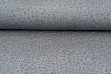 Gebreide Jacquard stof little dropps grijs