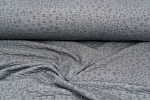 Gebreide Jacquard stof little dropps grijs
